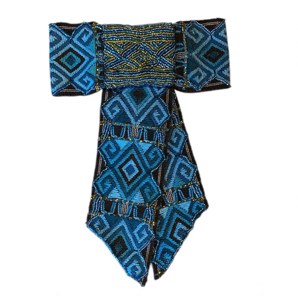 AnimazulDown to XjabelleDown to Xjabelle - Bow Brooch with Glass Bead Embroidery