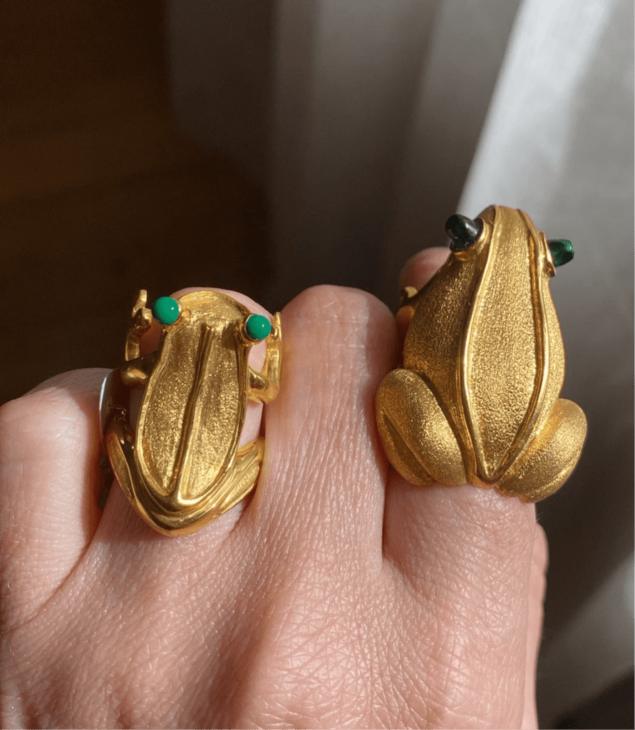 AnimazulEleonora VariniEleonora Varini - Brushed Gold Frogy Ring