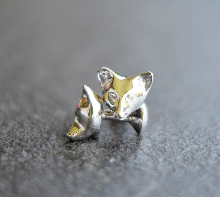 AnimazulEleonora VariniEleonora Varini - Fox Cufflinks