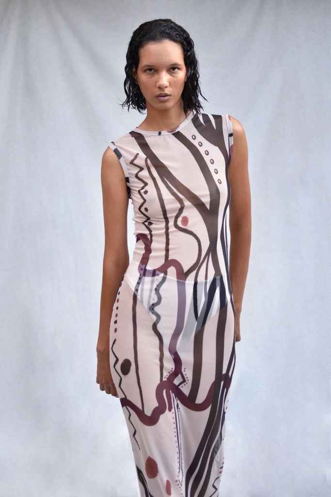 AnimazulKANOMIKanomi - Ikupo Long Mesh Dress