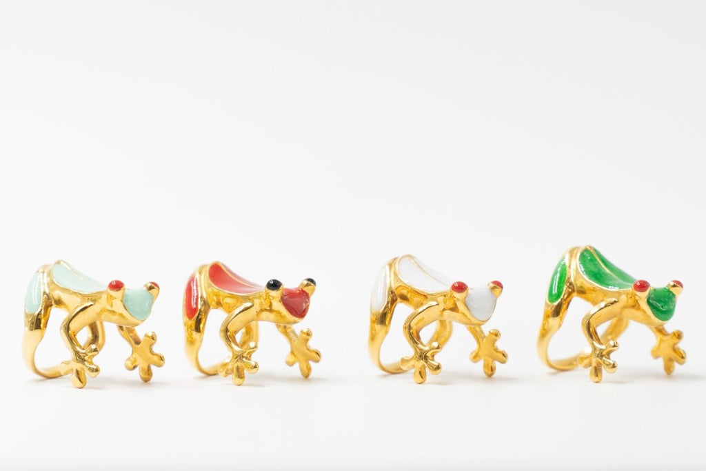 AnimazulEleonora VariniEleonora Varini - Red Orange Frogy Ring