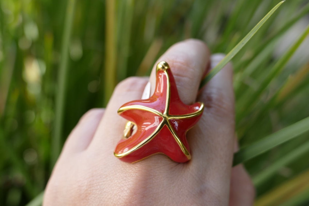 AnimazulEleonora VariniEleonora Varini - Red Sea Star Ring